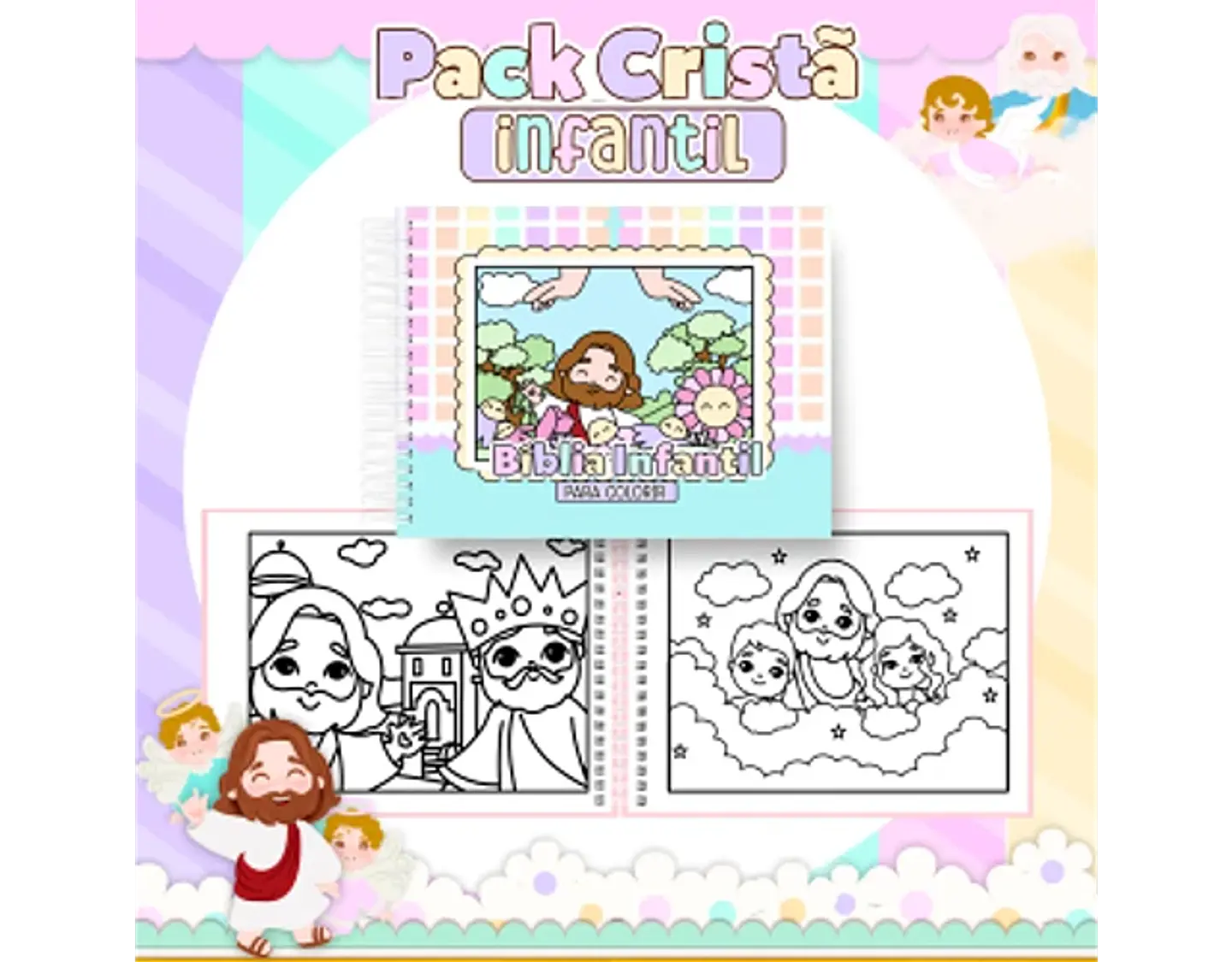 Arquivo encadernação pack cristão infantil - PAMELLA 22