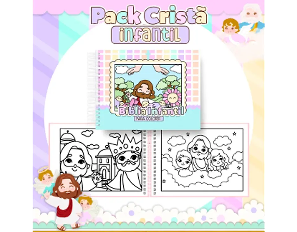 Arquivo encadernação pack cristão infantil - PAMELLA 22