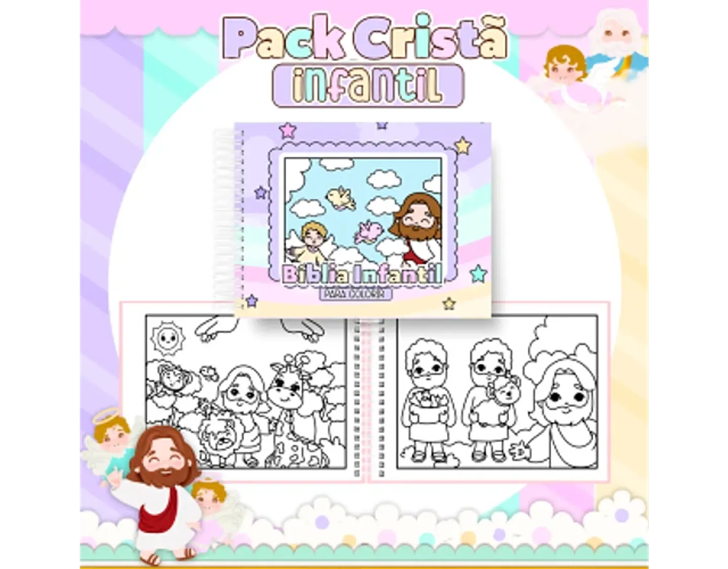 Arquivo encadernação pack cristão infantil - PAMELLA 23