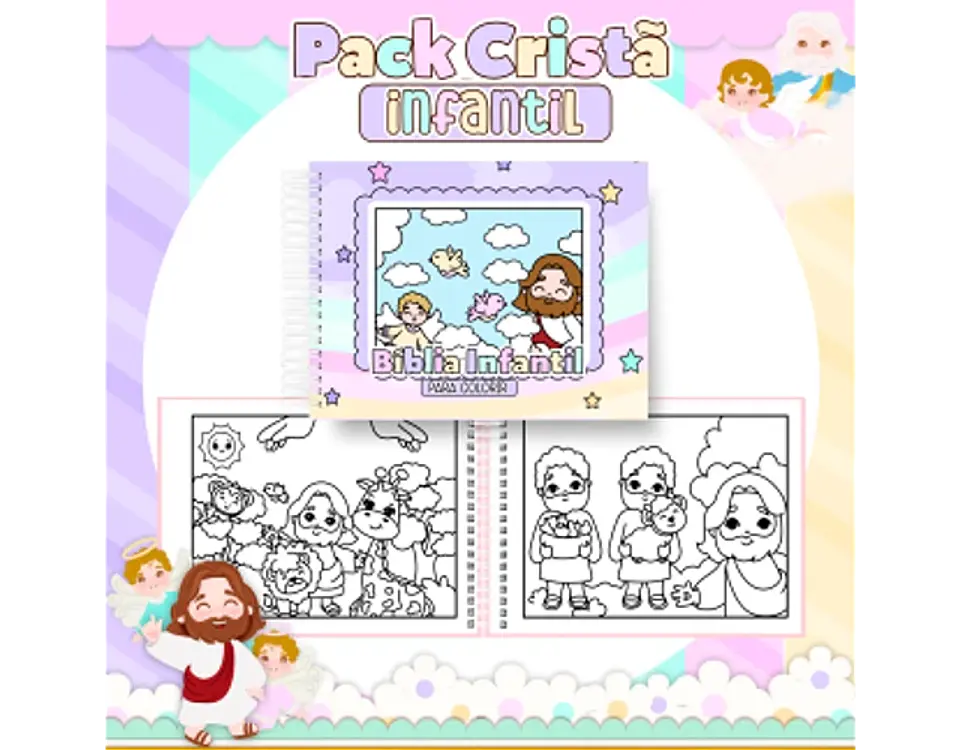 Arquivo encadernação pack cristão infantil - PAMELLA 23