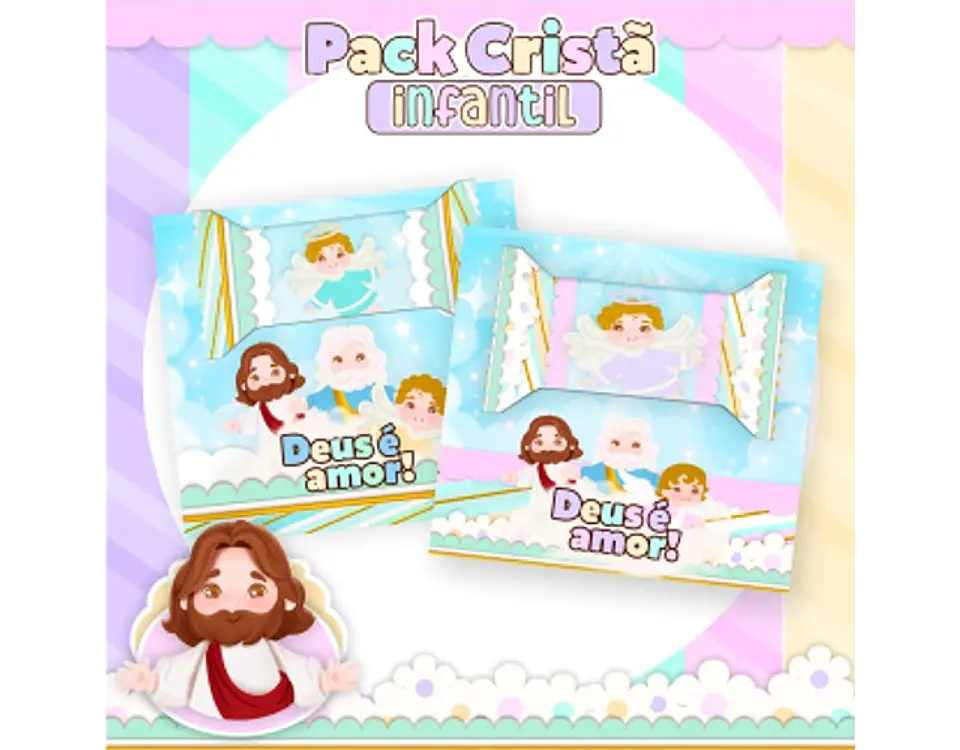 Arquivo encadernação pack cristão infantil - PAMELLA 28