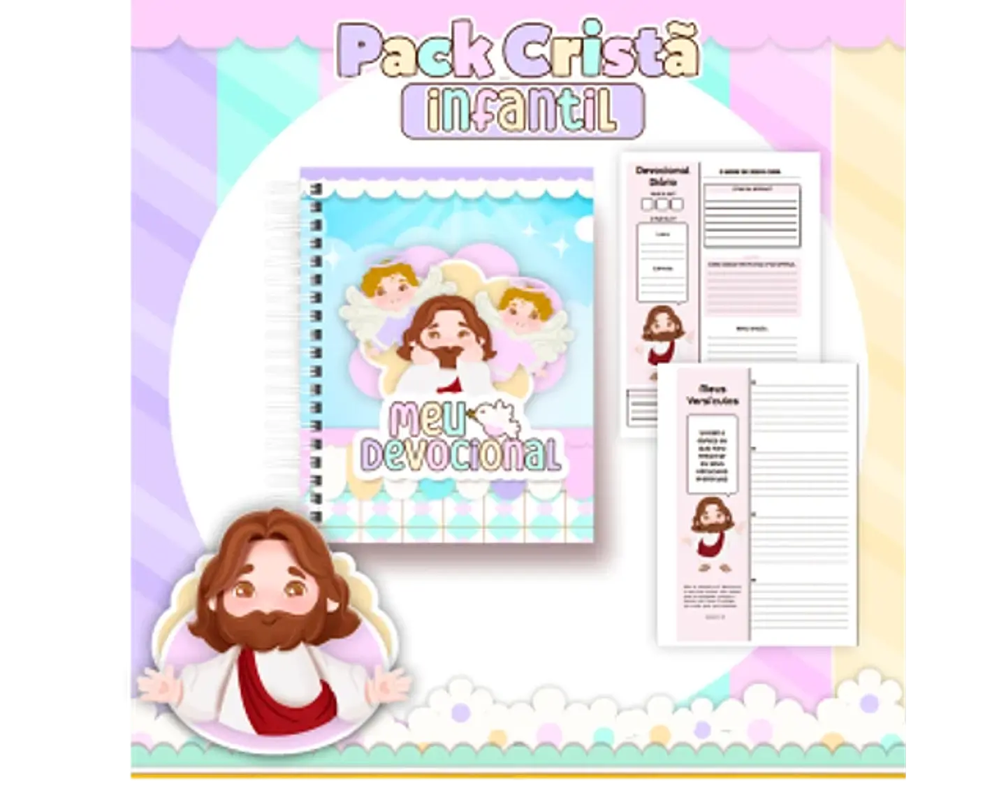 Arquivo encadernação pack cristão infantil - PAMELLA 31