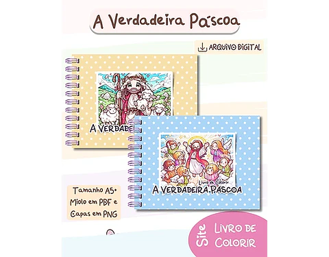 Arquivo Livro de Colorir A Verdadeira Páscoa - Bia Shaina