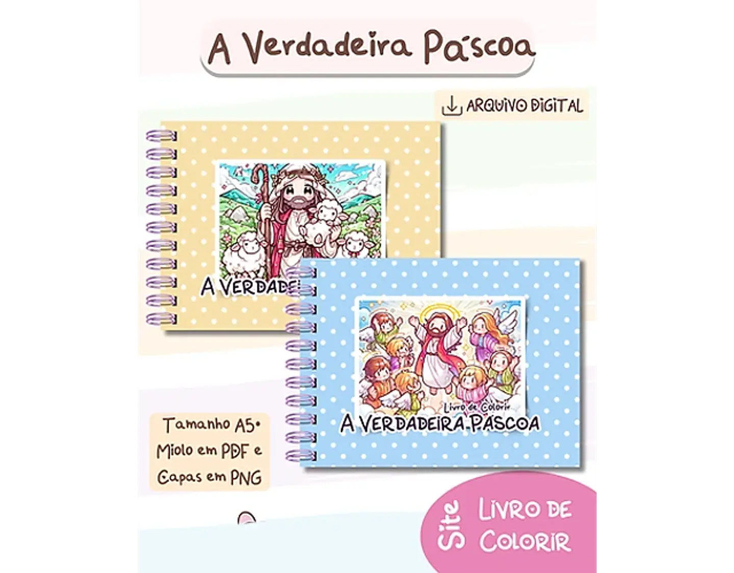 Arquivo Livro de Colorir A Verdadeira Páscoa - Bia Shaina 1