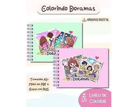Arquivo Encadernação Livro Colorir Doramas - BSHAINA
