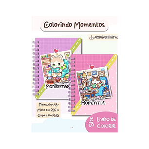 Arquivo Livro de Colorir Colorindo Momentos - Bia SHAINA