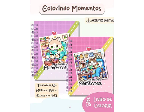 Arquivo Livro de Colorir Colorindo Momentos - Bia SHAINA