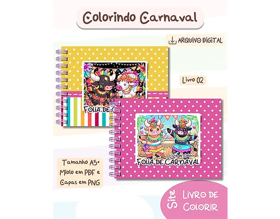 Arquivo Livro de Colorir Folia de Carnaval - BIA SHAINA 2