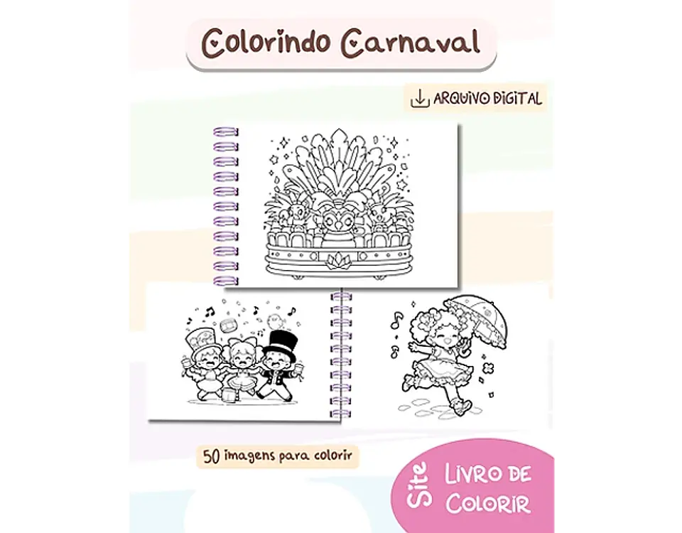 Arquivo Livro de Colorir Folia de Carnaval - BIA SHAINA 3