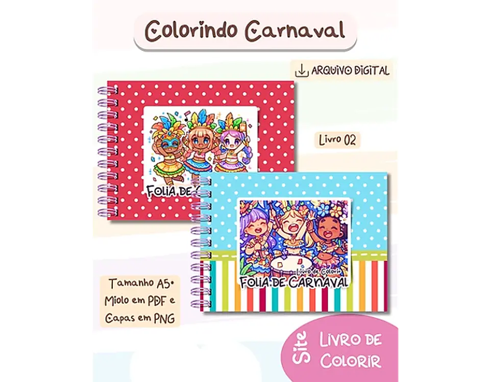 Arquivo Livro de Colorir Folia de Carnaval - BIA SHAINA 4