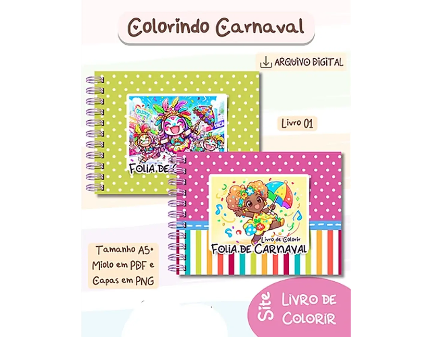 Arquivo Livro de Colorir Folia de Carnaval - BIA SHAINA 5