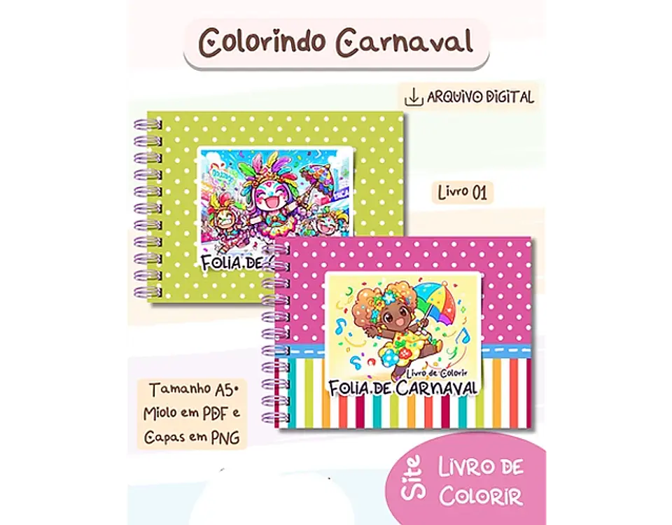 Arquivo Livro de Colorir Folia de Carnaval - BIA SHAINA 5