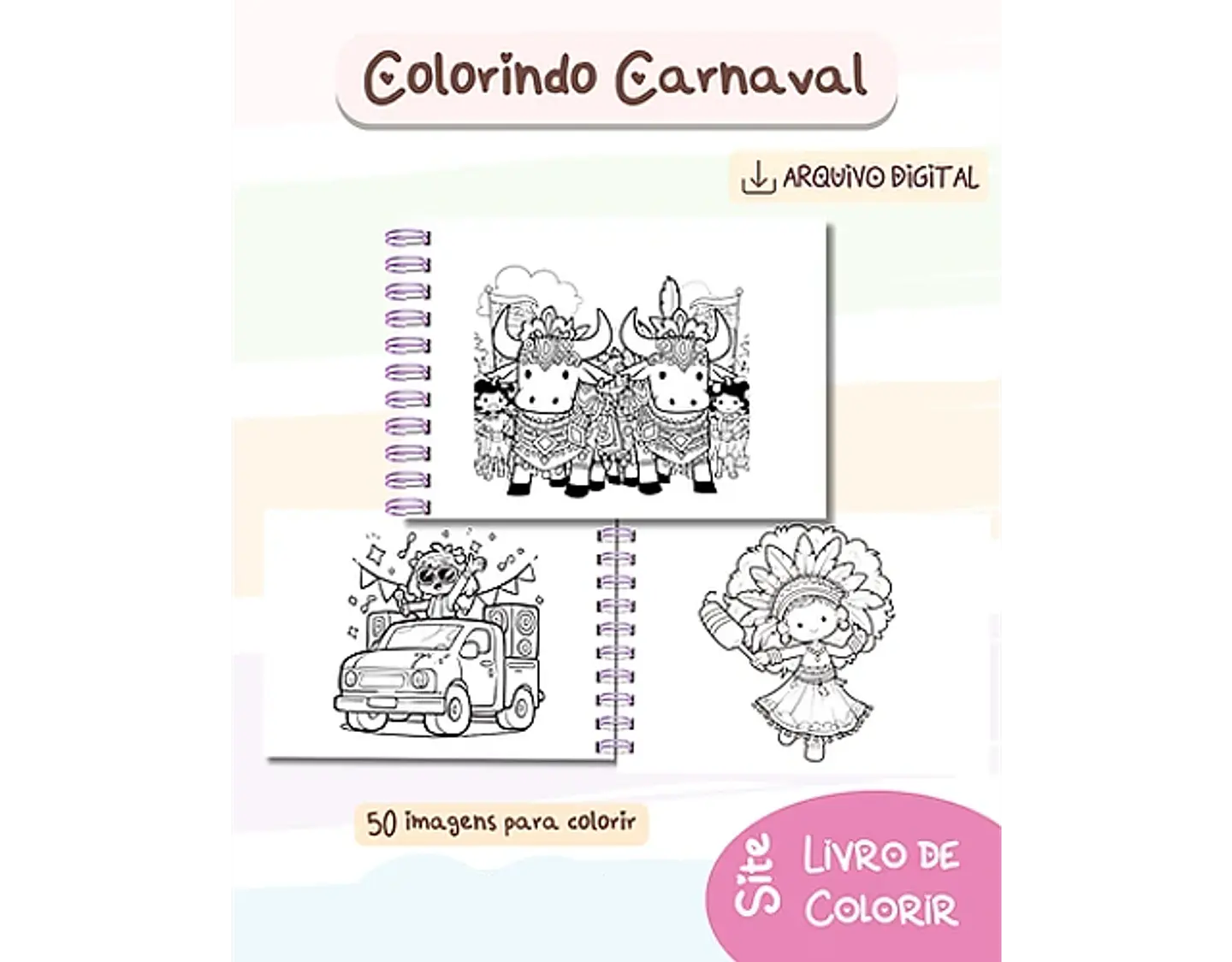 Arquivo Livro de Colorir Folia de Carnaval - BIA SHAINA 7