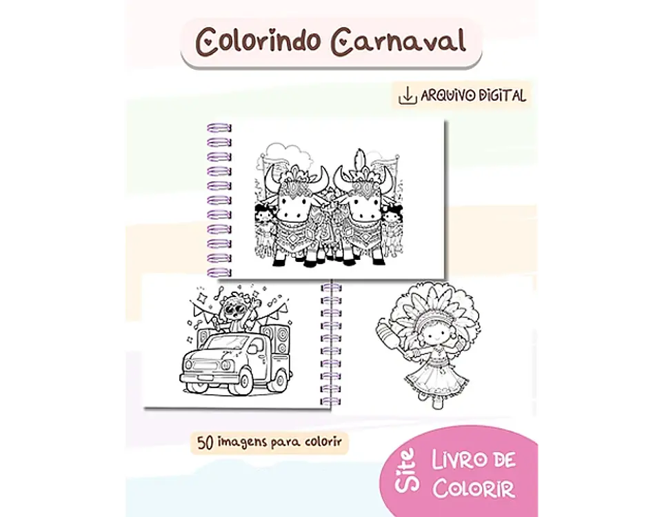 Arquivo Livro de Colorir Folia de Carnaval - BIA SHAINA 7