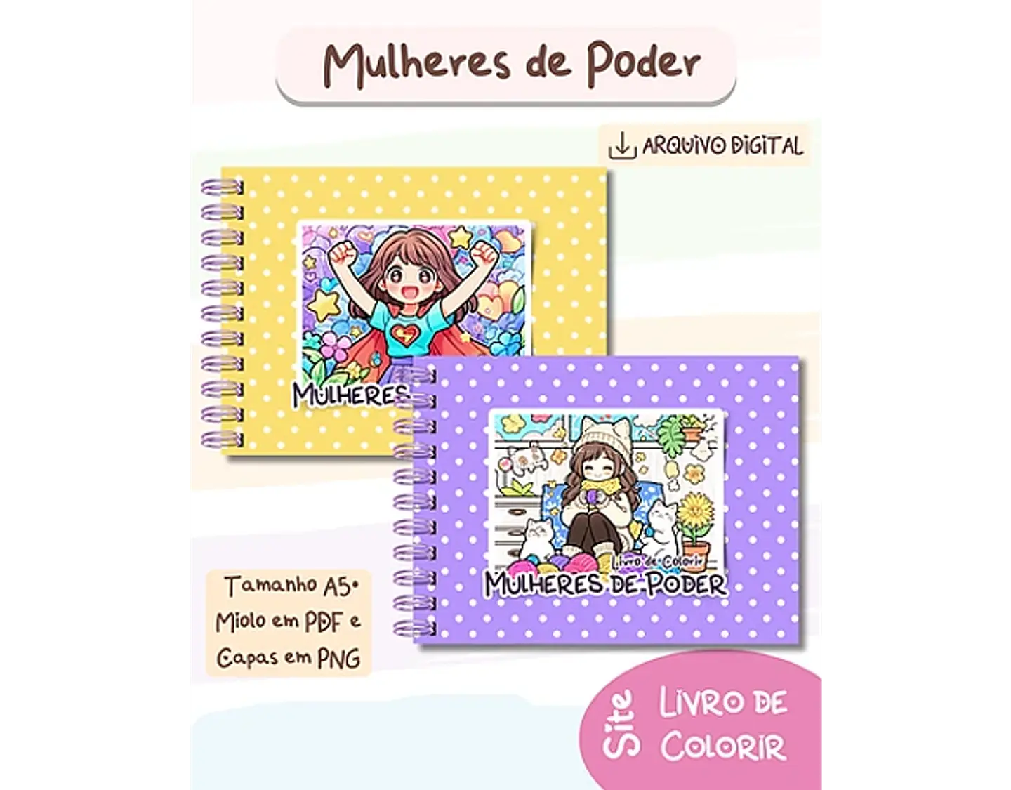 Arquivo Livro de Colorir Mulheres de Poder - BIA SHAINA 2