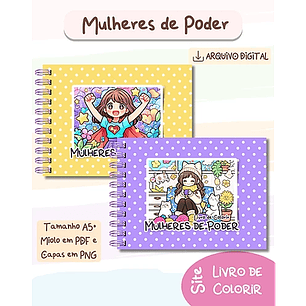 Arquivo Livro de Colorir Mulheres de Poder - BIA SHAINA
