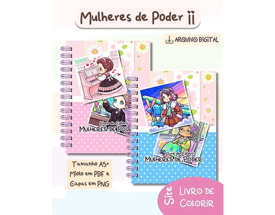 Arquivo Livro de Colorir Mulheres de Poder ll - BIA SHAINA 4