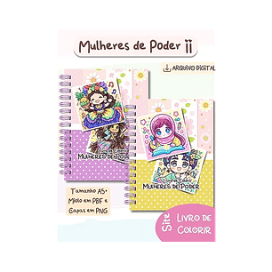 Arquivo Livro de Colorir Mulheres de Poder ll - BIA SHAINA