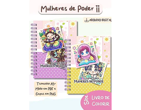 Arquivo Livro de Colorir Mulheres de Poder ll - BIA SHAINA