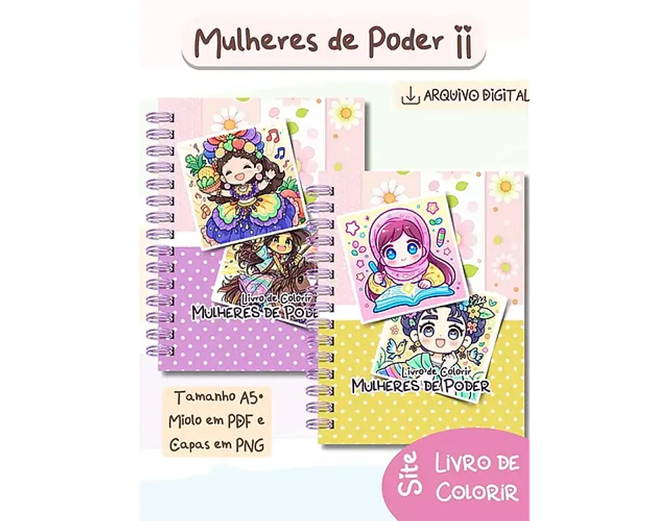 Arquivo Livro de Colorir Mulheres de Poder ll - BIA SHAINA 1