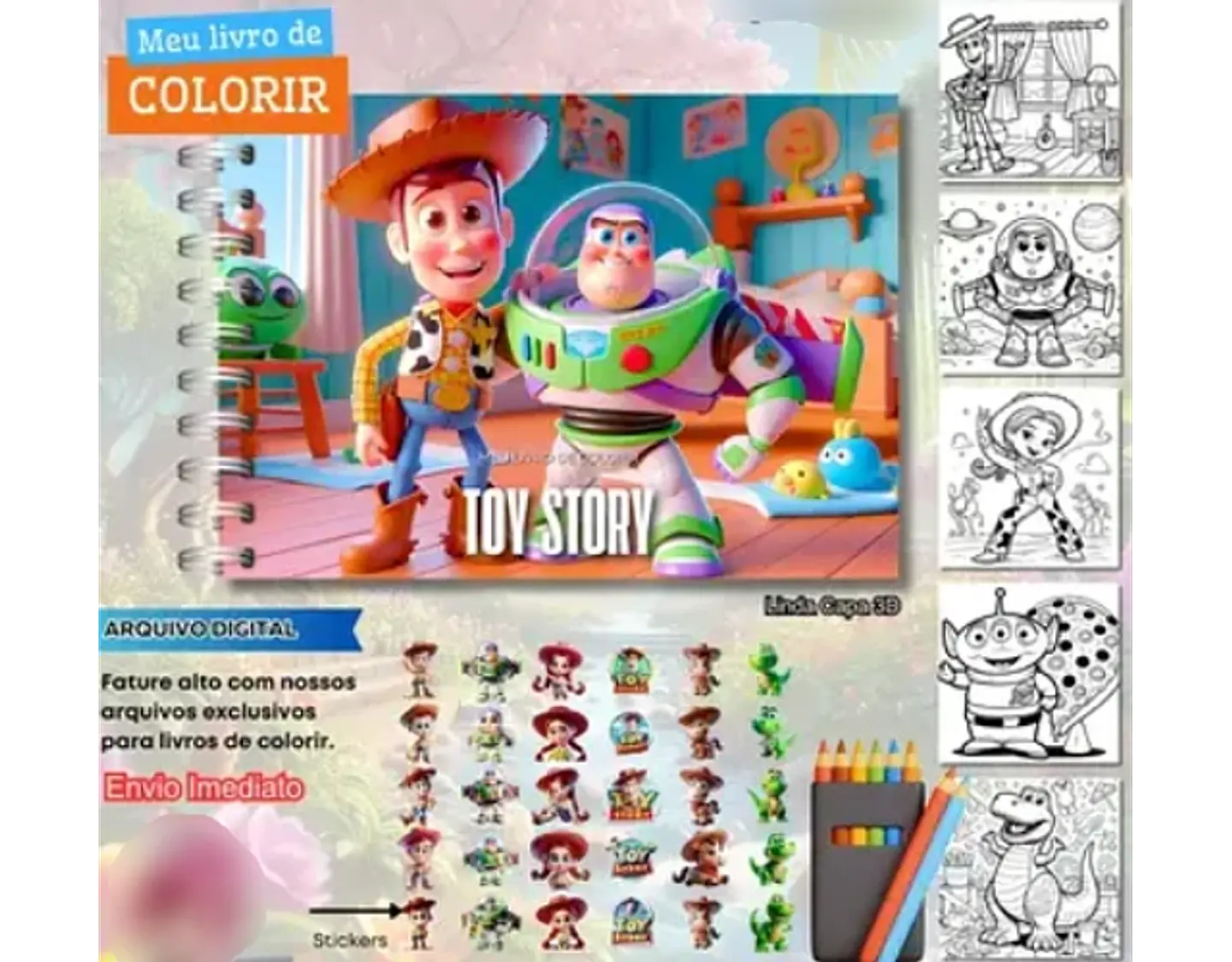 Arquivo Livro de Colorir Toy Story - Fanddy 2