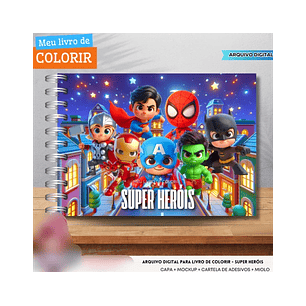 Arquivo Livro de Colorir Super Heróis - Fanddy