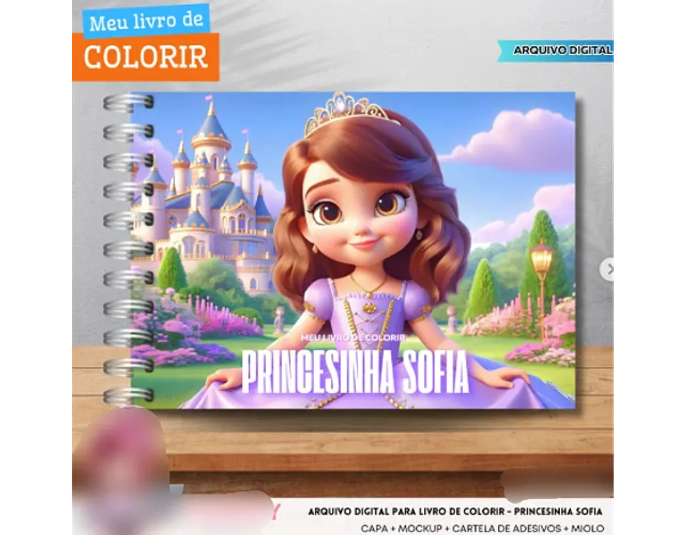 Arquivo Livro de Colorir Princesa Sofia - Fanddy 1
