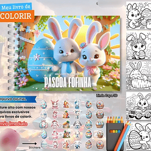 Arquivo Livro de Colorir Páscoa Fofinha - Fanddy