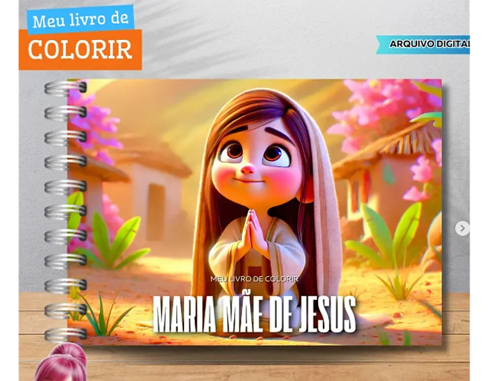 Arquivo Livro de Colorir Maria mãe de Jesus - Fanddy 1