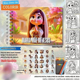 Arquivo Livro de Colorir Maria mãe de Jesus - Fanddy