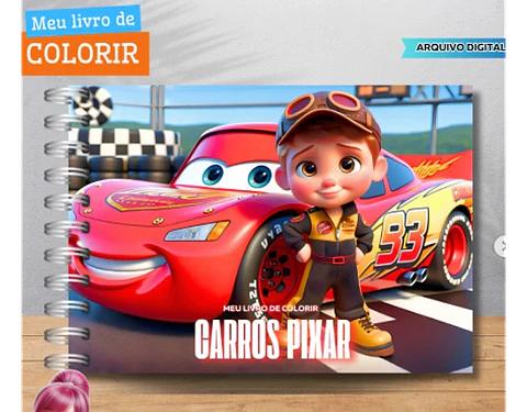 Arquivo Livro de Colorir Carros Disney - Fanddy