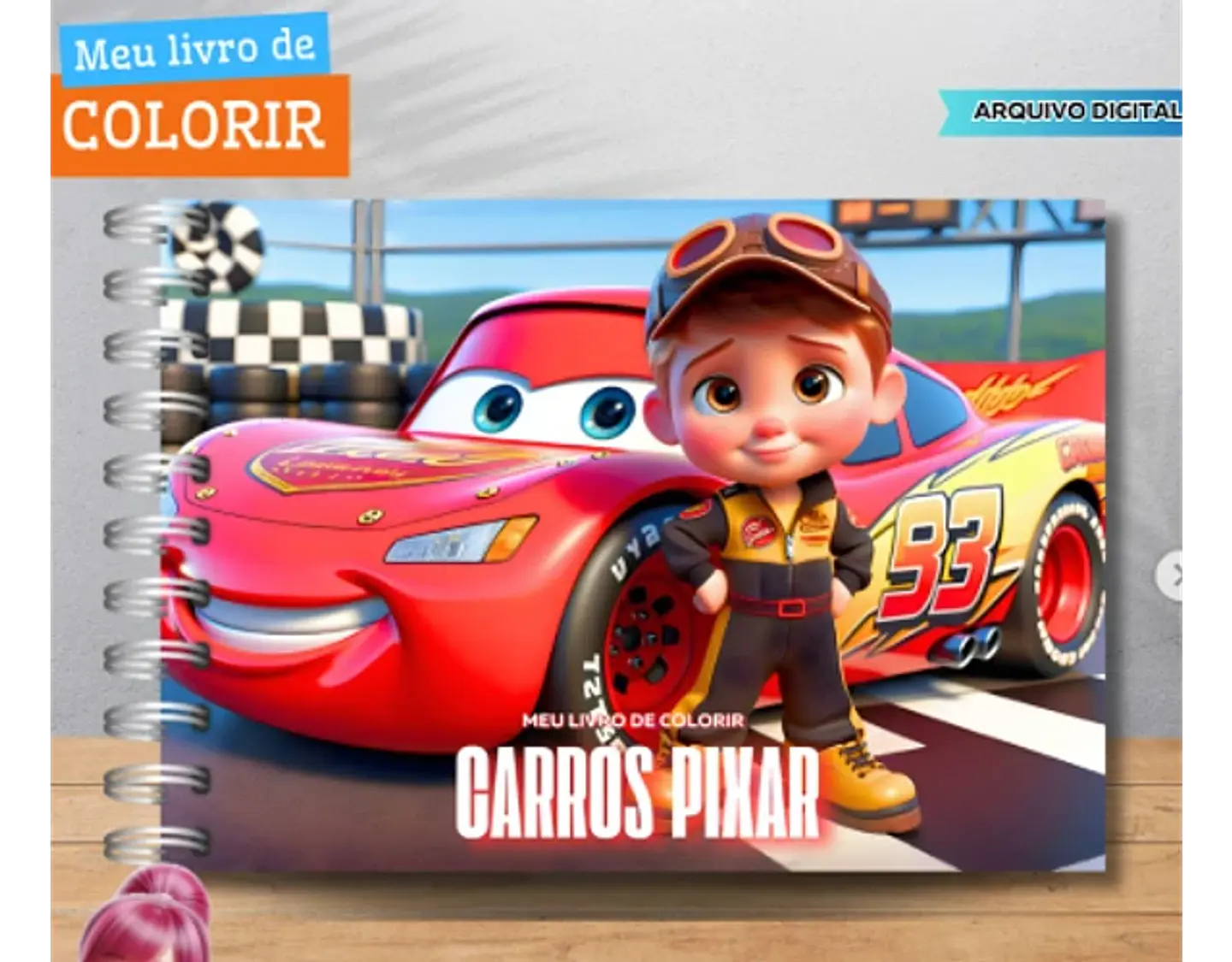 Arquivo Livro de Colorir Carros Disney - Fanddy 1