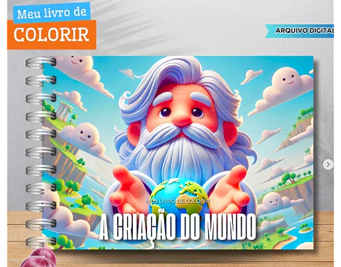 Arquivo Livro de Colorir A Criação do Mundo - Fanddy