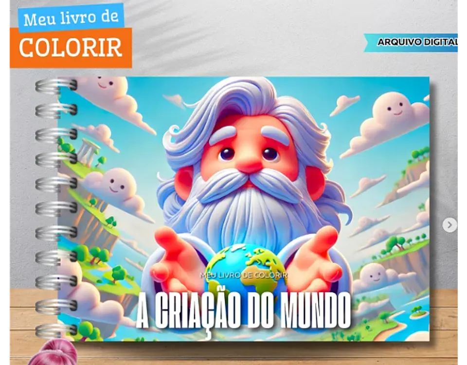 Arquivo Livro de Colorir A Criação do Mundo - Fanddy 1