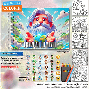 Arquivo Livro de Colorir A Criação do Mundo - Fanddy