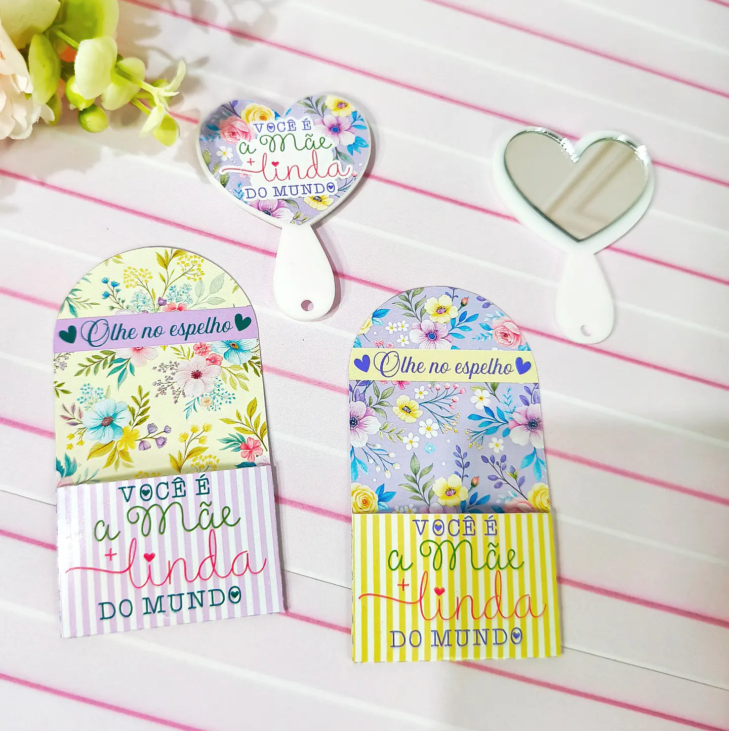 Arquivo dia das mães CARD ESPELHO CORAÇÃO - DESENHITOS DA JANA 1