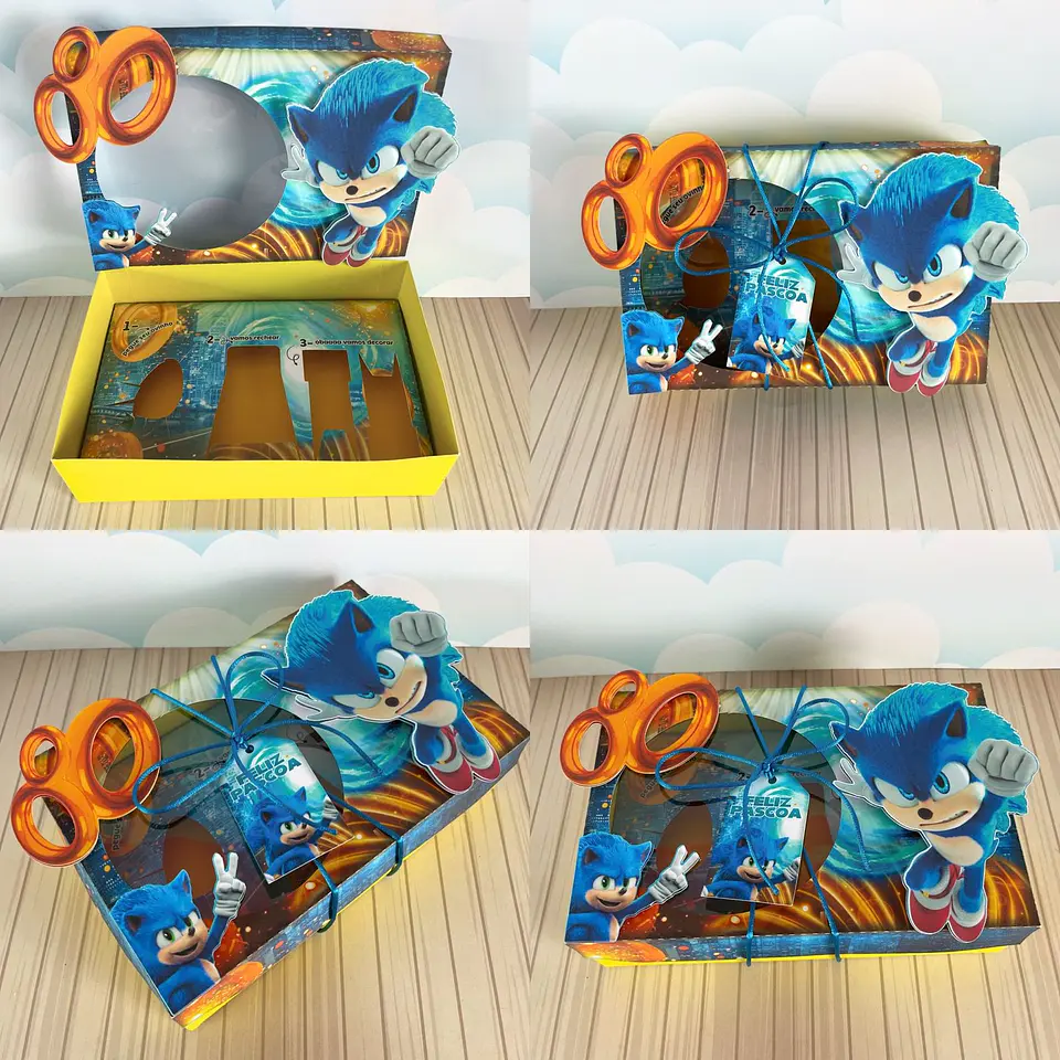 Arquivo de Corte Mini Confeiteiro Sonic 1