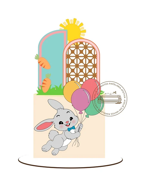 Arquivo topo de bolo páscoa PÁSCOA NAS ALTURAS