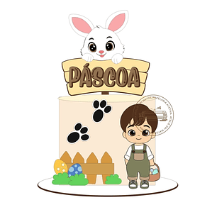 Arquivo topo de bolo páscoa CAÇA AOS OVINHOS DE PÁSCOA
