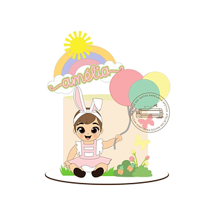 Arquivo topo de bolo páscoa Arco - Ìris