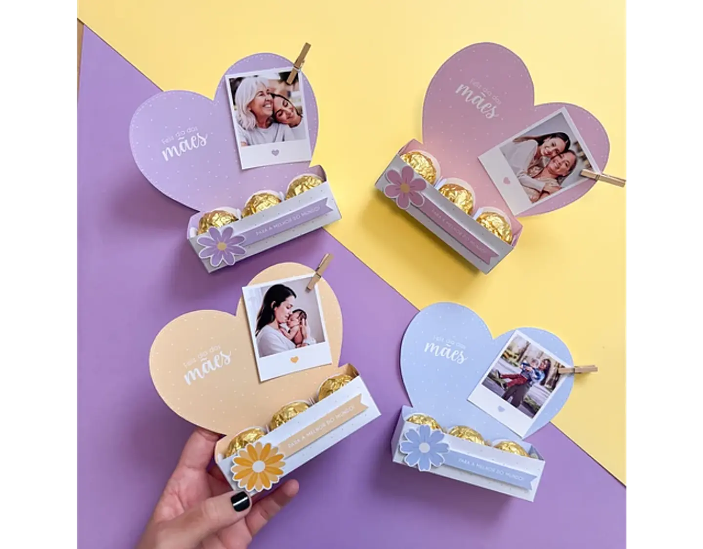 Arquivo dia das mães coração 3 doces - TUDO PARA PAPELARIA 1