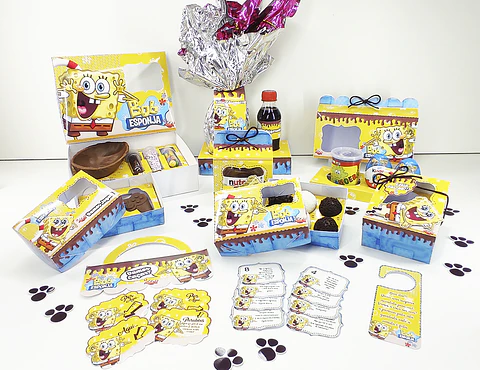 Arquivo páscoa kit infantil - Bob esponja