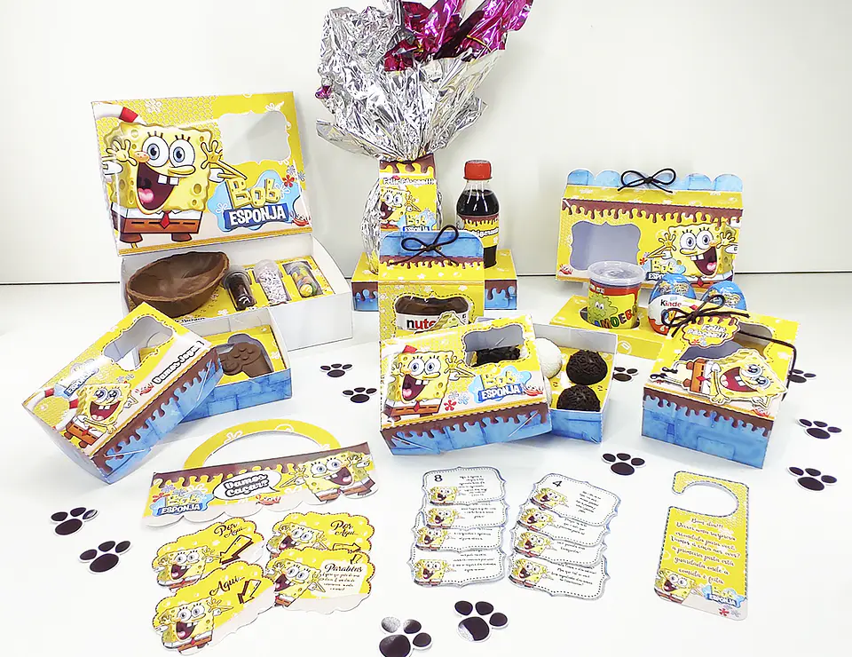 Arquivo páscoa kit infantil - Bob esponja 1