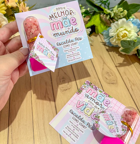 Arquivo dia das Mães Card CHAVEIRO - LETTERINHAS