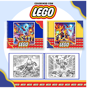 Arquivo livro de colorir Lego - PAMELLA