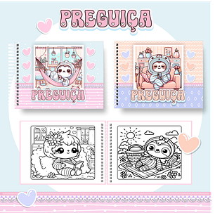 Arquivo livro de colorir Preguiça - PAMELLA