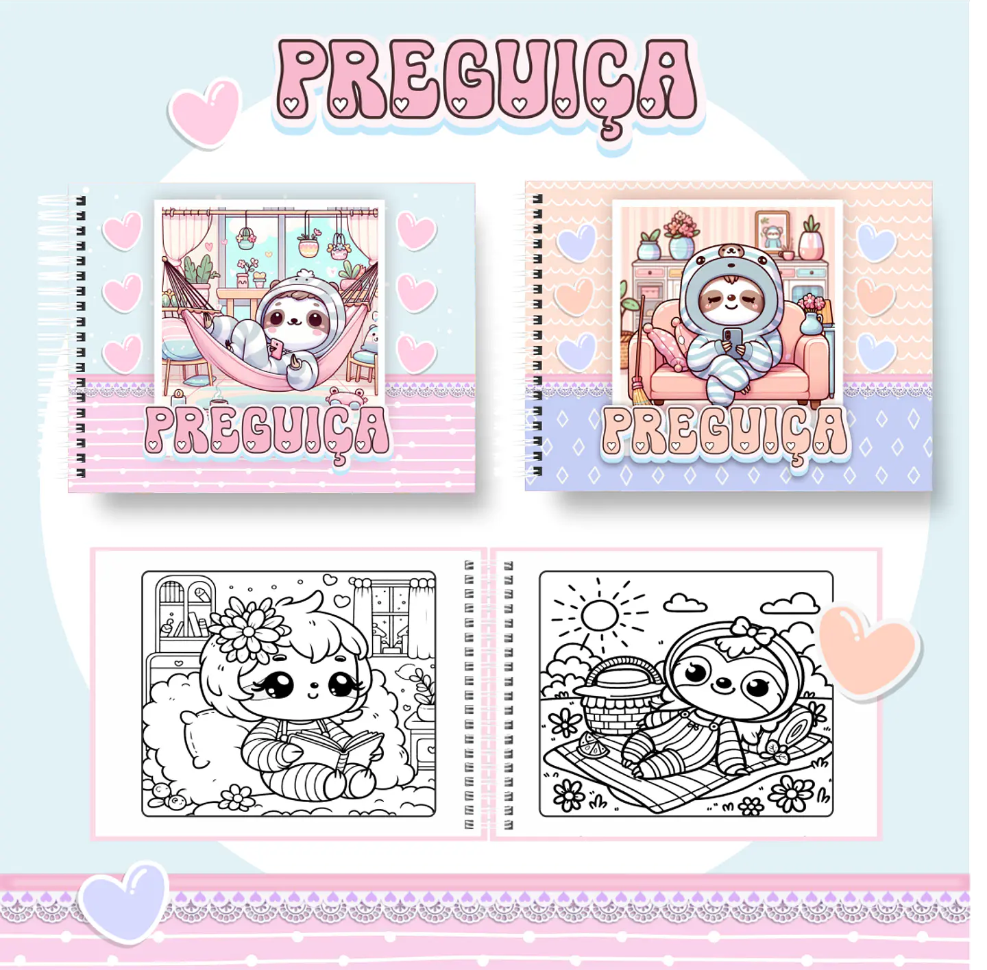 Arquivo livro de colorir Preguiça - PAMELLA 1