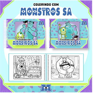 Arquivo livro de colorir Monstros SA - PAMELLA