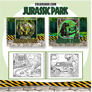 Arquivo livro de colorir Jurassic Park - PAMELLA
