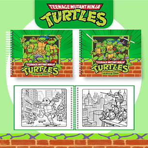 Arquivo livro de colorir Tartarugas Ninjas - PAMELLA
